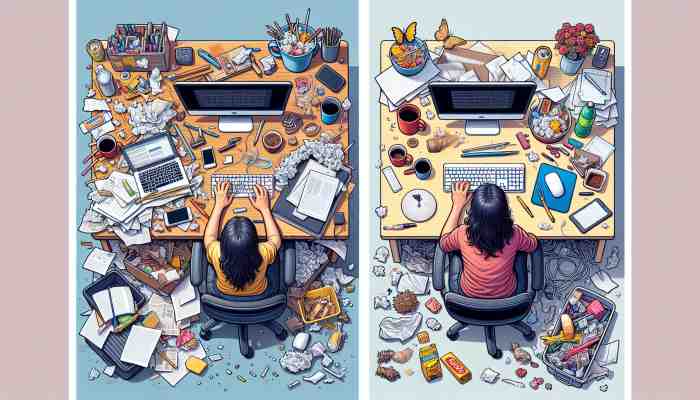 The Impact of Desk Clutter on Typing Efficiency