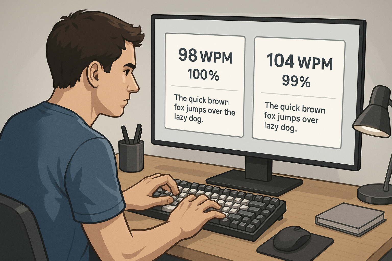 Type Speed Test Calibration: Convert No Punctuation Scores Into Real Writing Speed