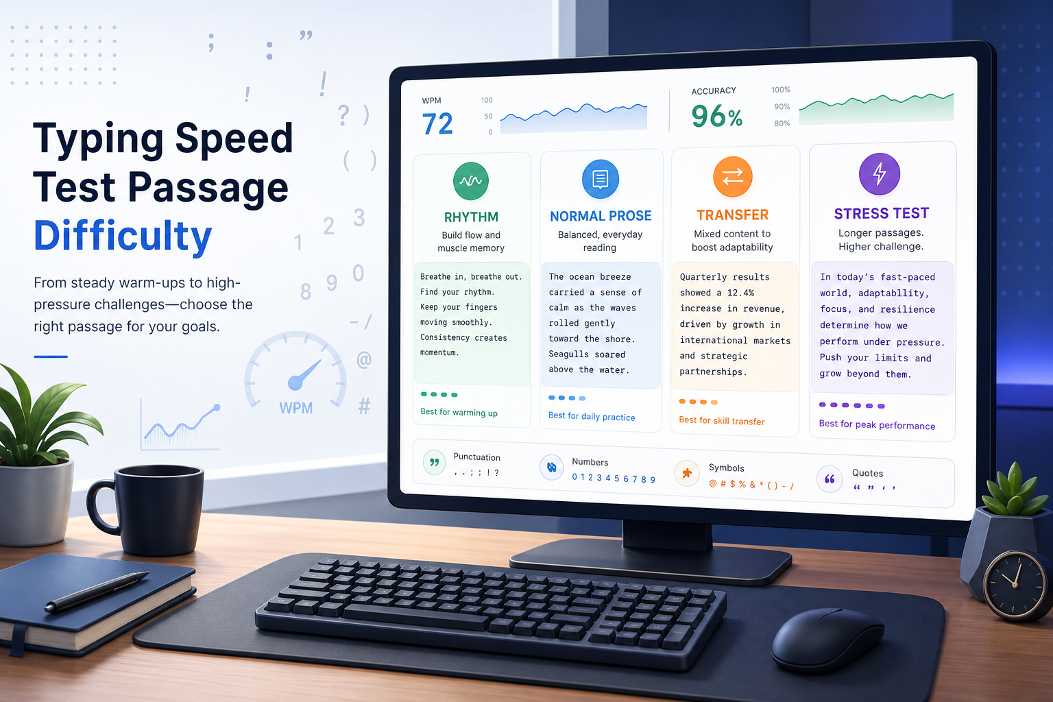 Typing Speed Test Passage Difficulty: Build Scores You Can Trust