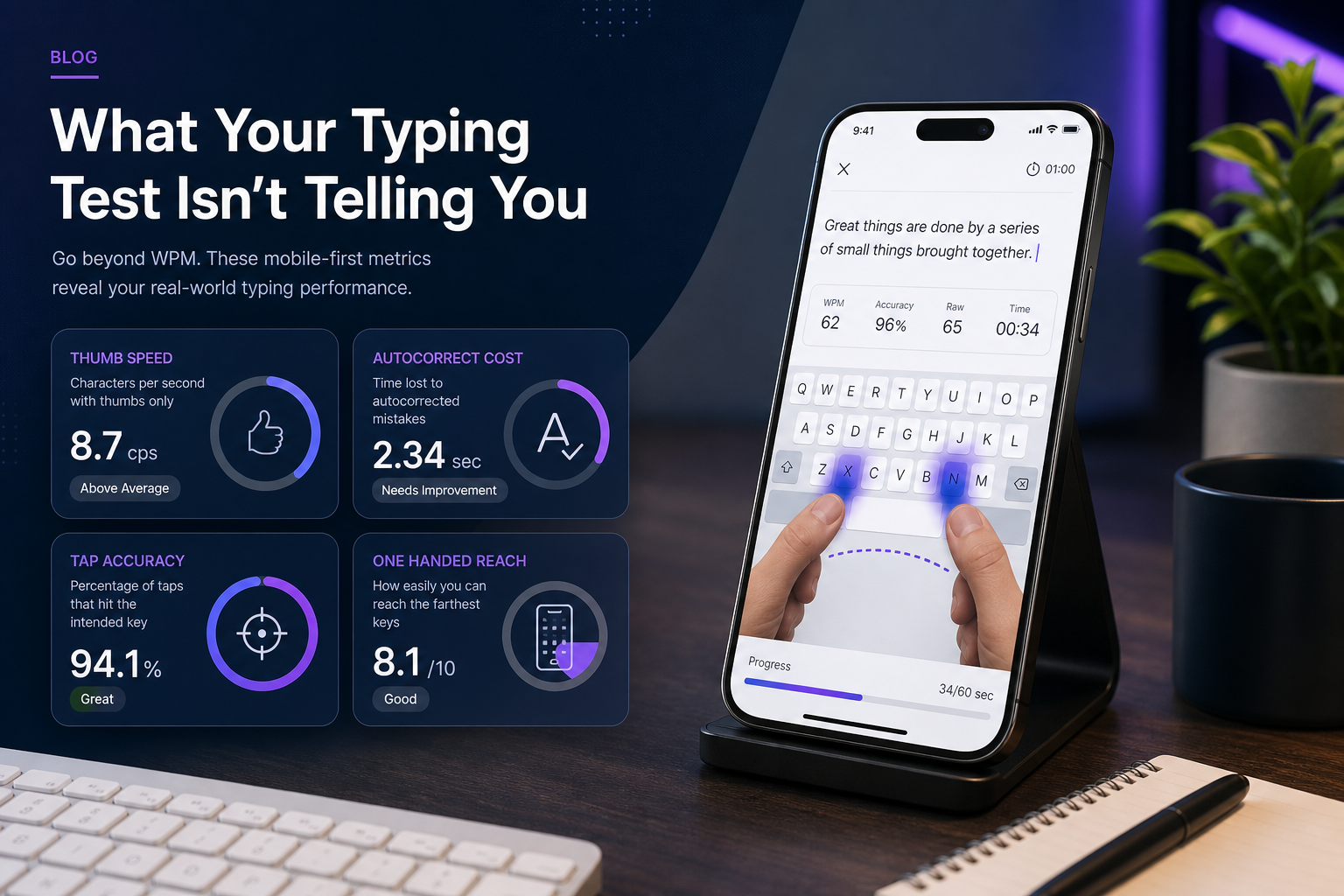 iPhone Typing Test: Measure Real Mobile Speed