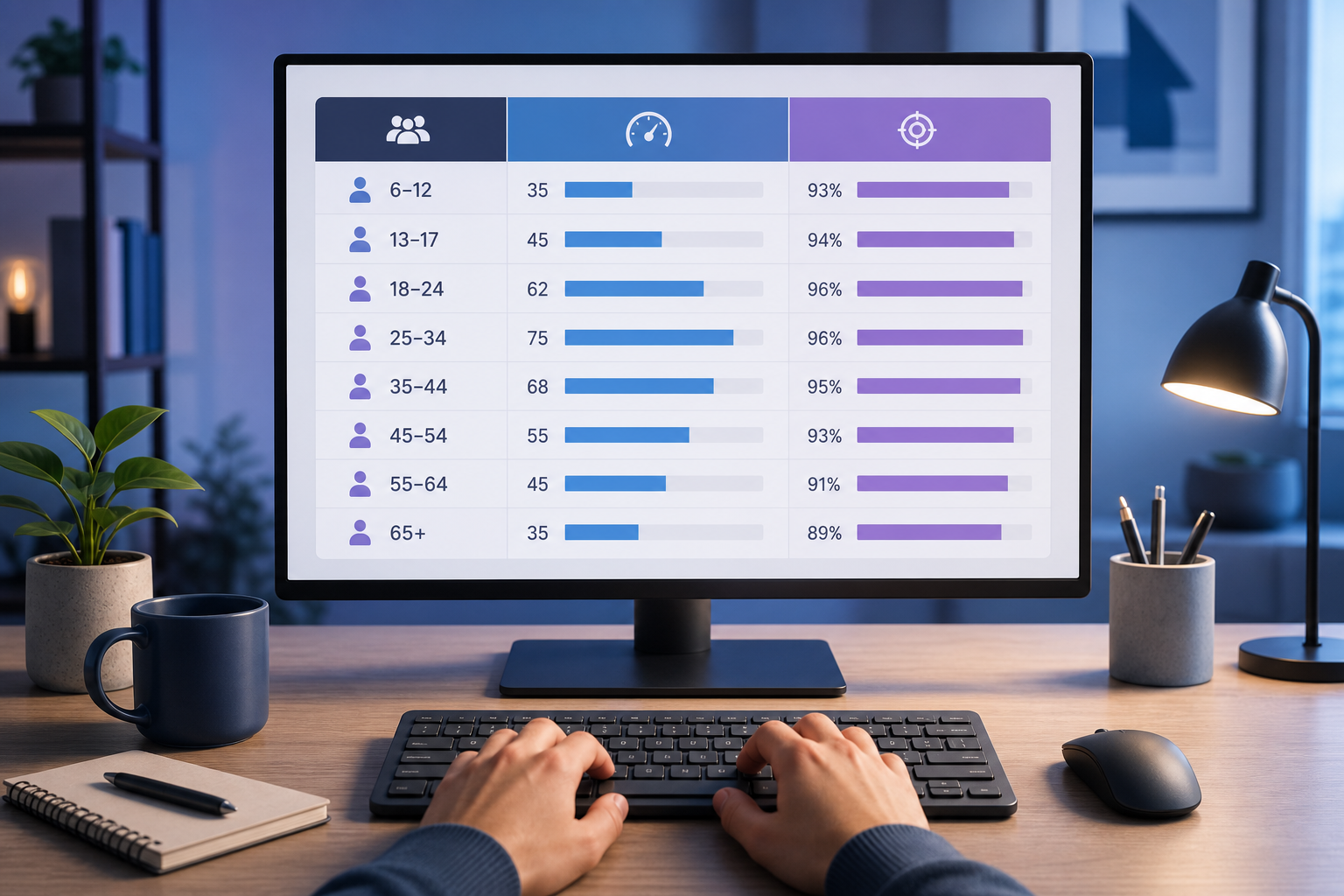 Average Typing Speed by Age: Read Your WPM Fairly